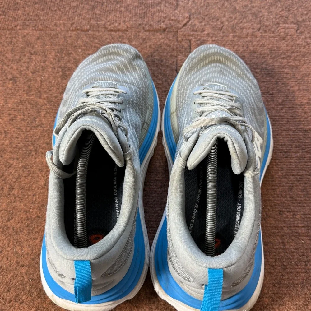 C+ gym Hoka Gaviota 5 Mens Running Shoes Grey Blue 1127929 LDVB Size 12.5D